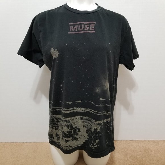 Muse shirt Size? outer space cliffs graphic 2007 band merch Black Holes era - Picture 1 of 12
